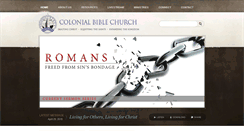 Desktop Screenshot of colonialbiblechurch.org