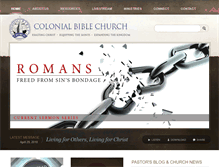 Tablet Screenshot of colonialbiblechurch.org